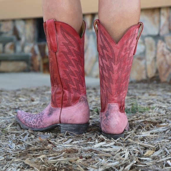 Old Gringo western leather boots Pretty in pink cowgirl boho RTL $395 NIB 7.5 - Picture 5 of 6